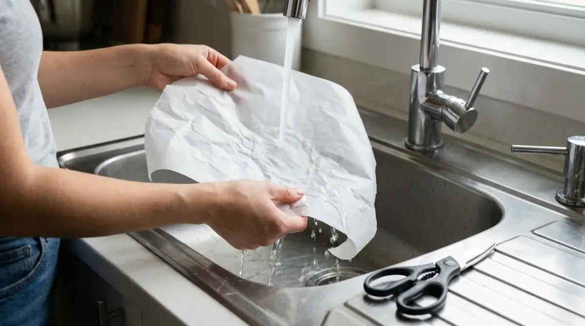 Waarom koks bakpapier natmaken