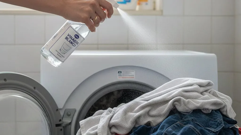 Witte azijn op kleding spuiten vóór het wassen: simpele truc met veel voordelen